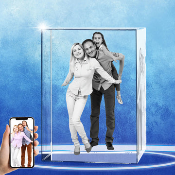 TheCryve 3D Crystal Photo Cube Portrait - Large