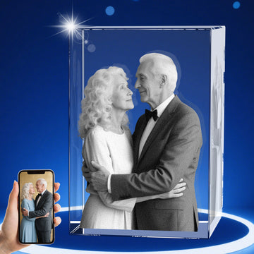 TheCryve 3D Crystal Photo Cube Portrait - Small