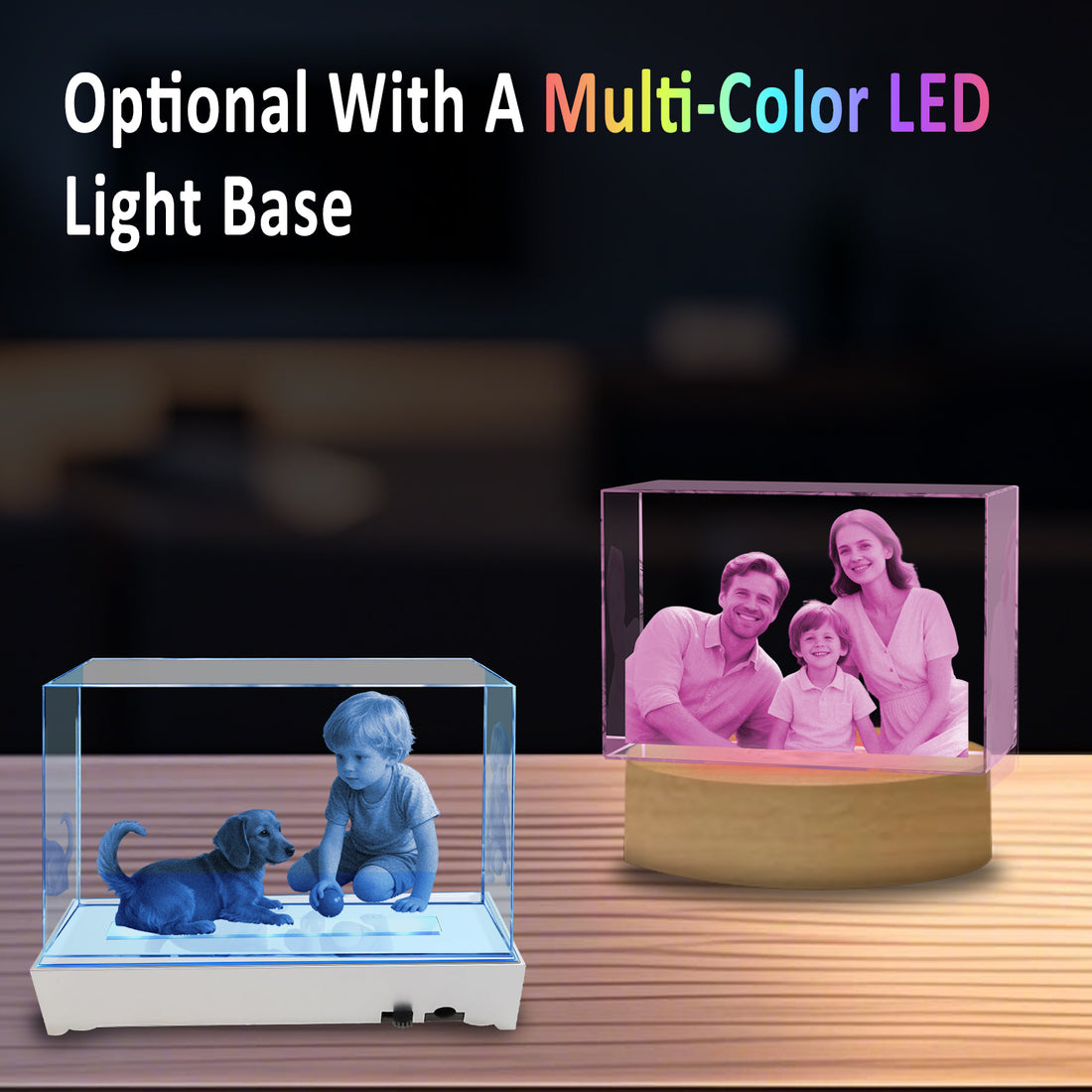 TheCryve 3D Crystal Pictures Cube Small